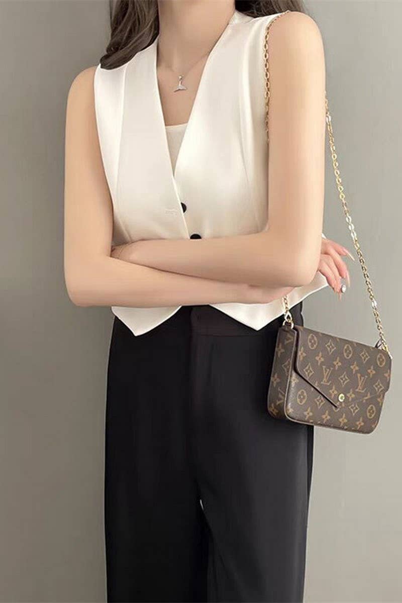 CWOV00107_SUMMER FASHION COMMUTING LAYERED SUIT VEST