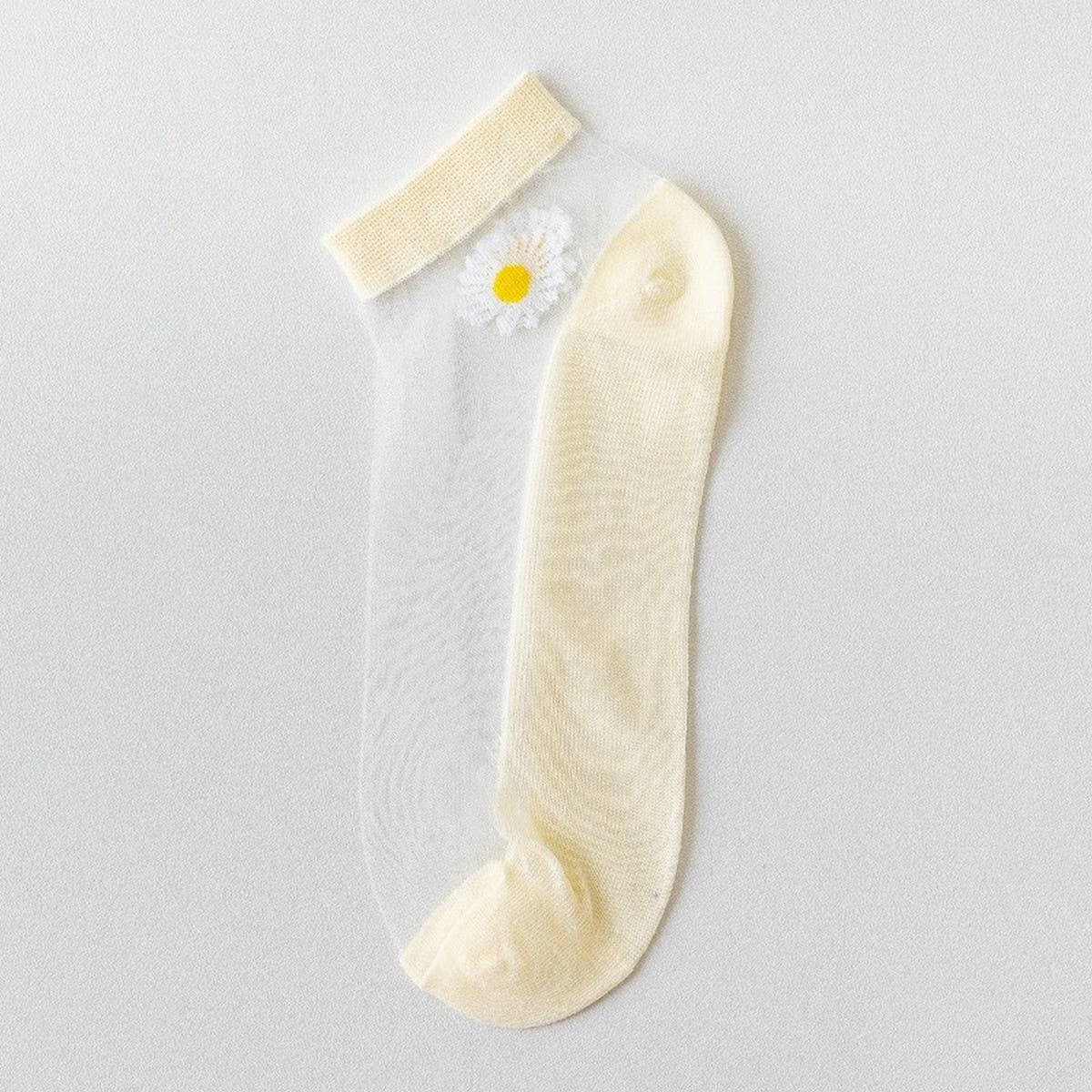 SUMMER WOMEN'S BREATHABLE PRINT SHEER SOCKS