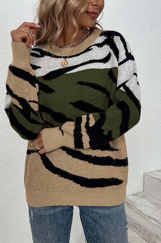 CWOSWL1718_Crew Neck Long Sleeve Pullover Sweater