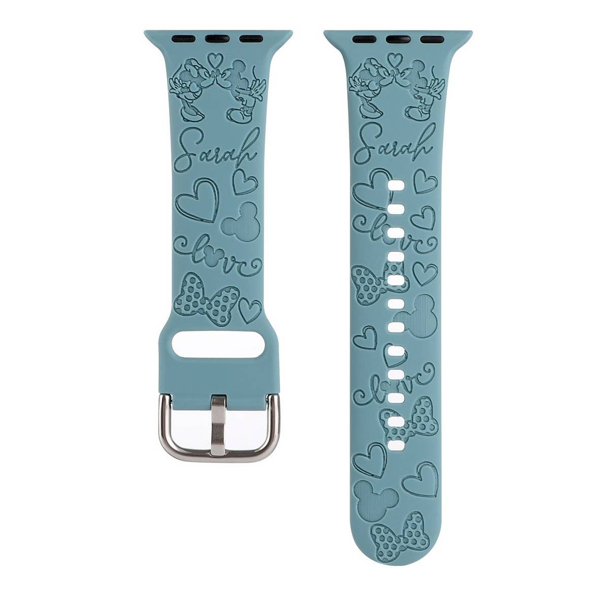 IWATCH8-1 ENGRAVED SILICONE APPLE WATCH9 STRAP