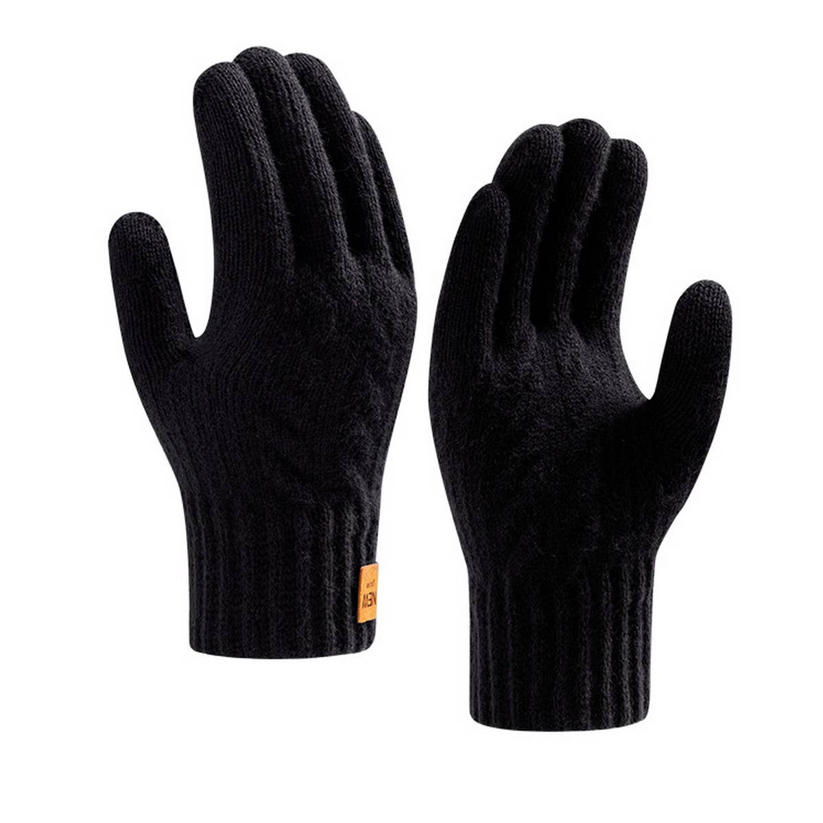 CWAG00546_MEN WINTER THICK KNIT TOUCHSCREEN GLOVES