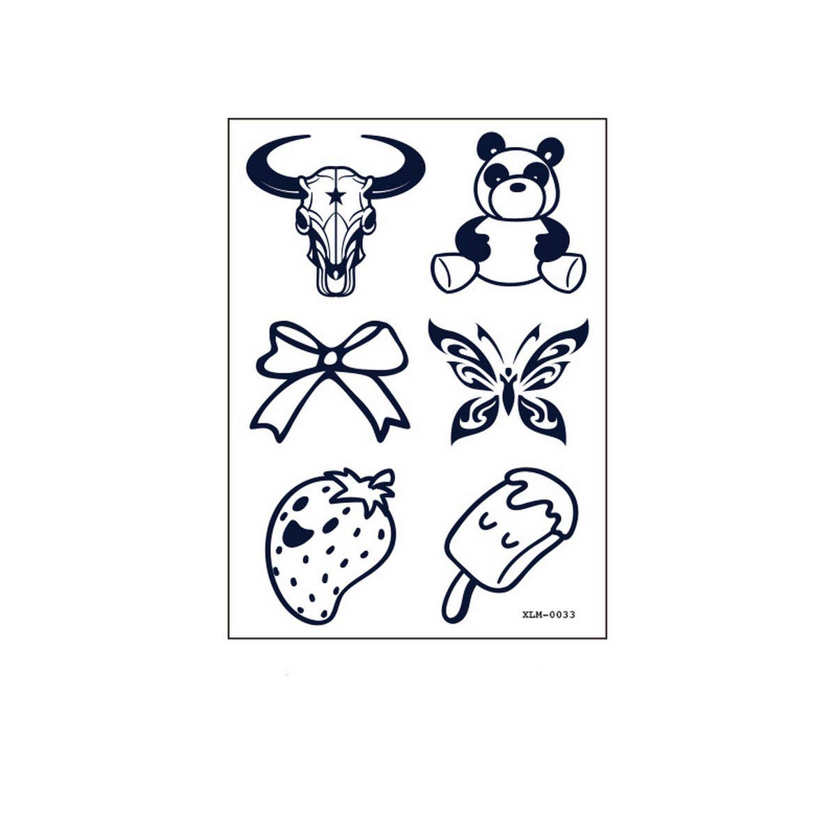 Gardenia Blue Juice Tattoo Stickers Waterproof