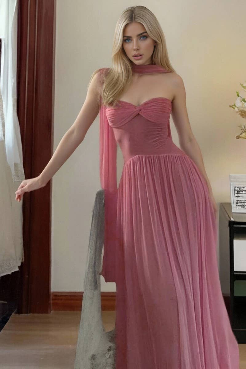 CWDMD6430_SEXY HOT GIRL SLEEVELESS PATCHWORK DRESS