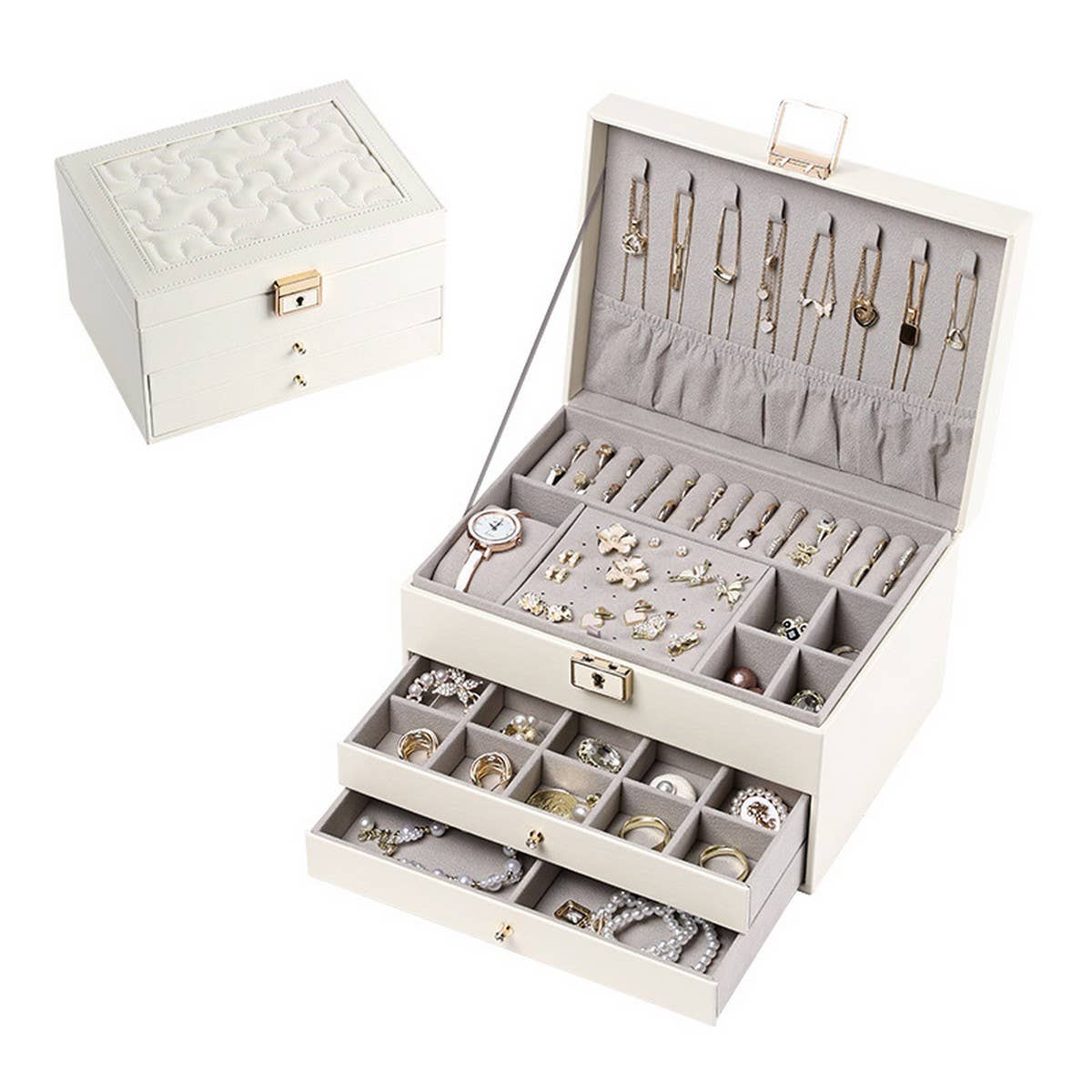 MULTIFUNCTIONAL MULTI-LAYER DRAWER JEWELRY BOX