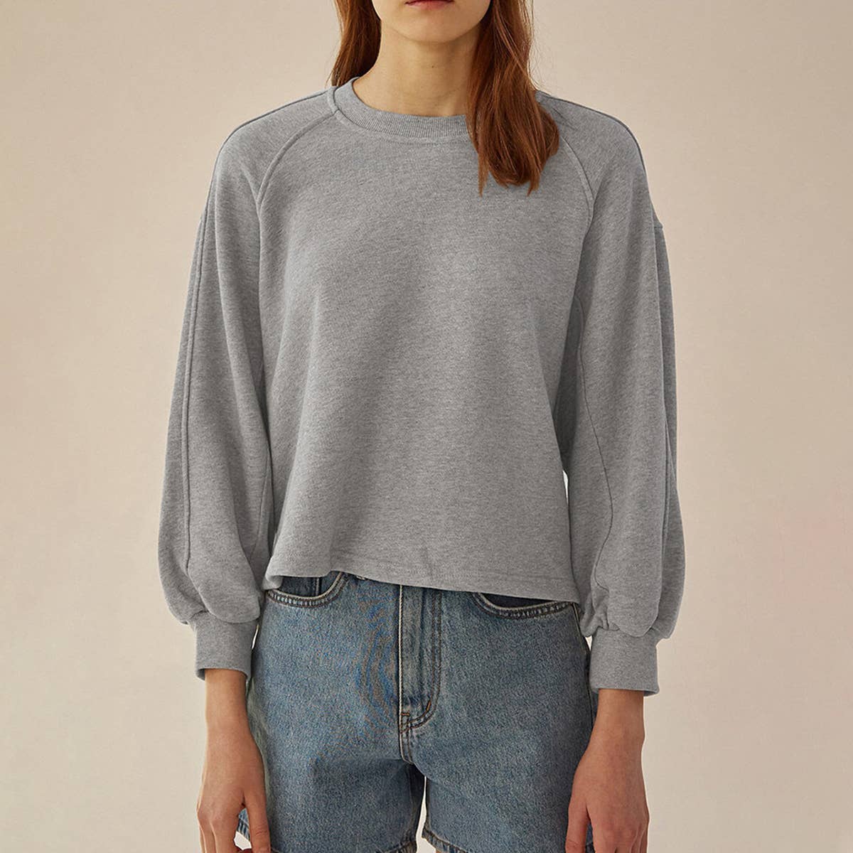 Cotton French casual pullover top