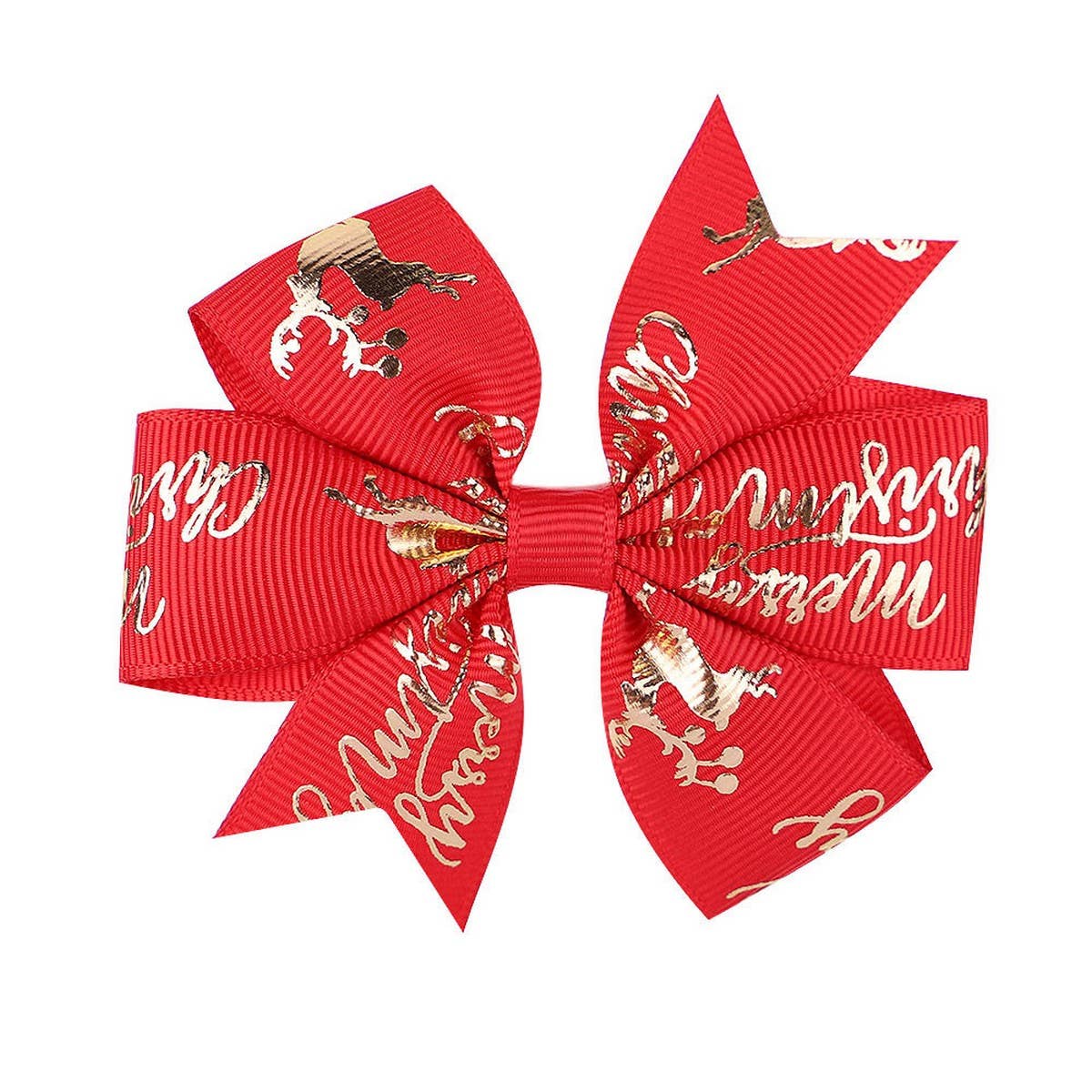 Christmas Bow Hairpin for Girls ? Snowman
