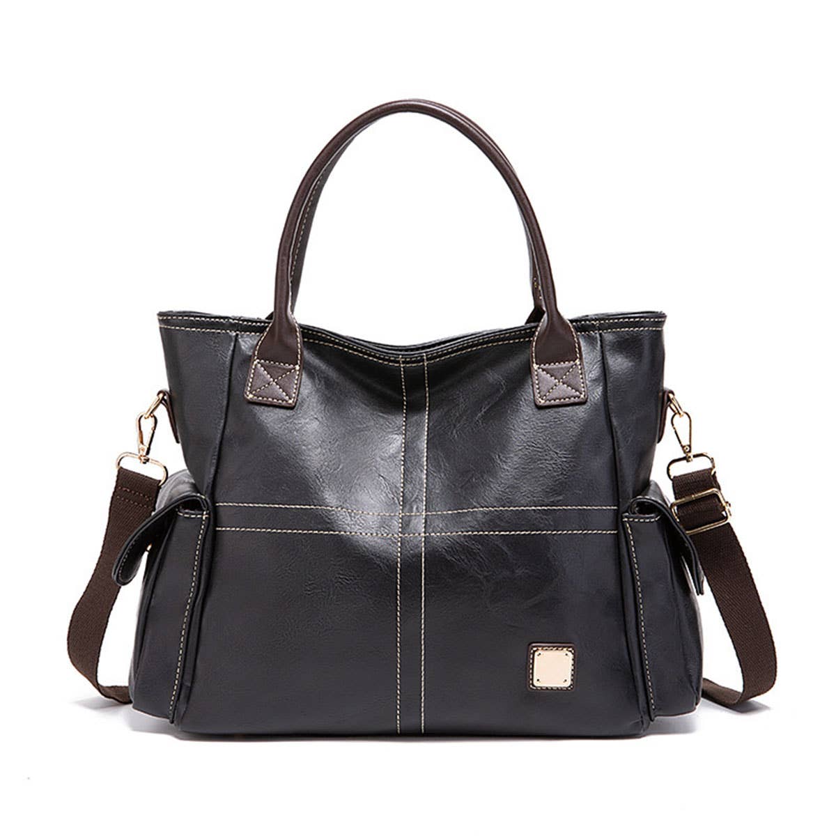 RETRO LARGE CAPACITY HANDBAG DIAGONAL BAG_CWAB0951
