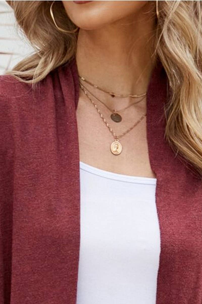 CWOCAL0754_SOLID COLOR MID-LENGTH LOOSE KNIT SWEATER