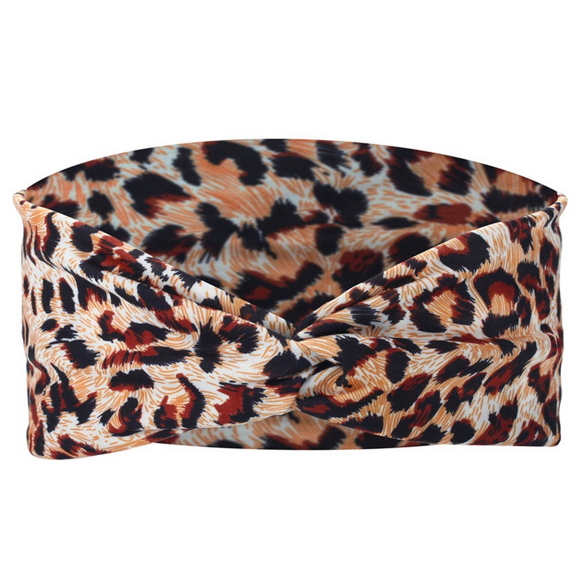 CWAHA6424_LEOPARD PRINT SPORTS YOGA HEADBAND FOR WOMEN