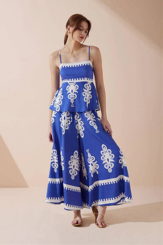 CWSTB1781_BOHO BACKLESS SLIM FIT CAMI TOP AND PANTS SET