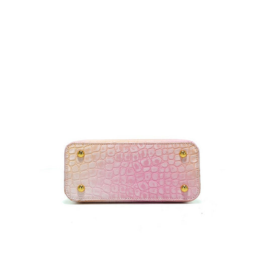 CROCODILE PATTERN HIGH-END SHINY LEATHER HANDBAG_CWAB3617