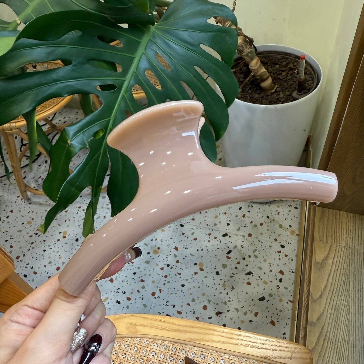 CWAHA4450_NEW FRENCH BUTTERFLY BUCKLE HIGH-GRADE SHARK CLIP