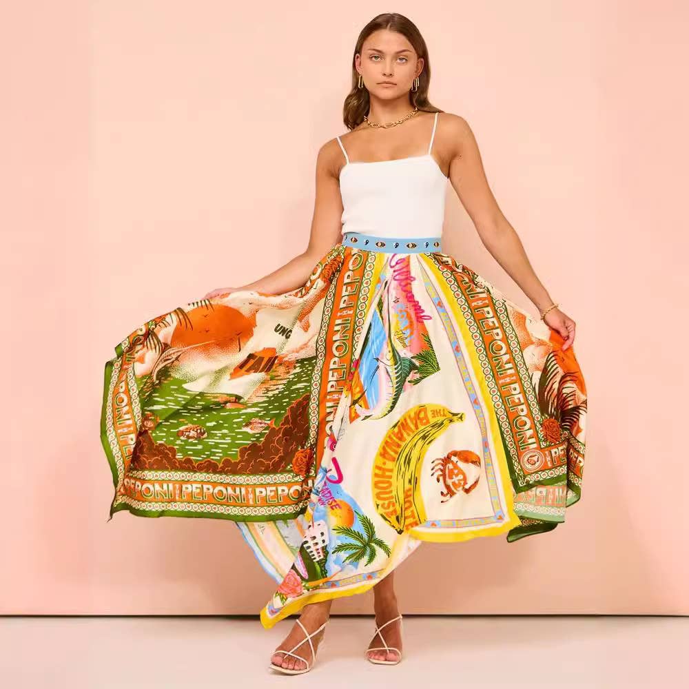 Fashion versatile irregular skirt