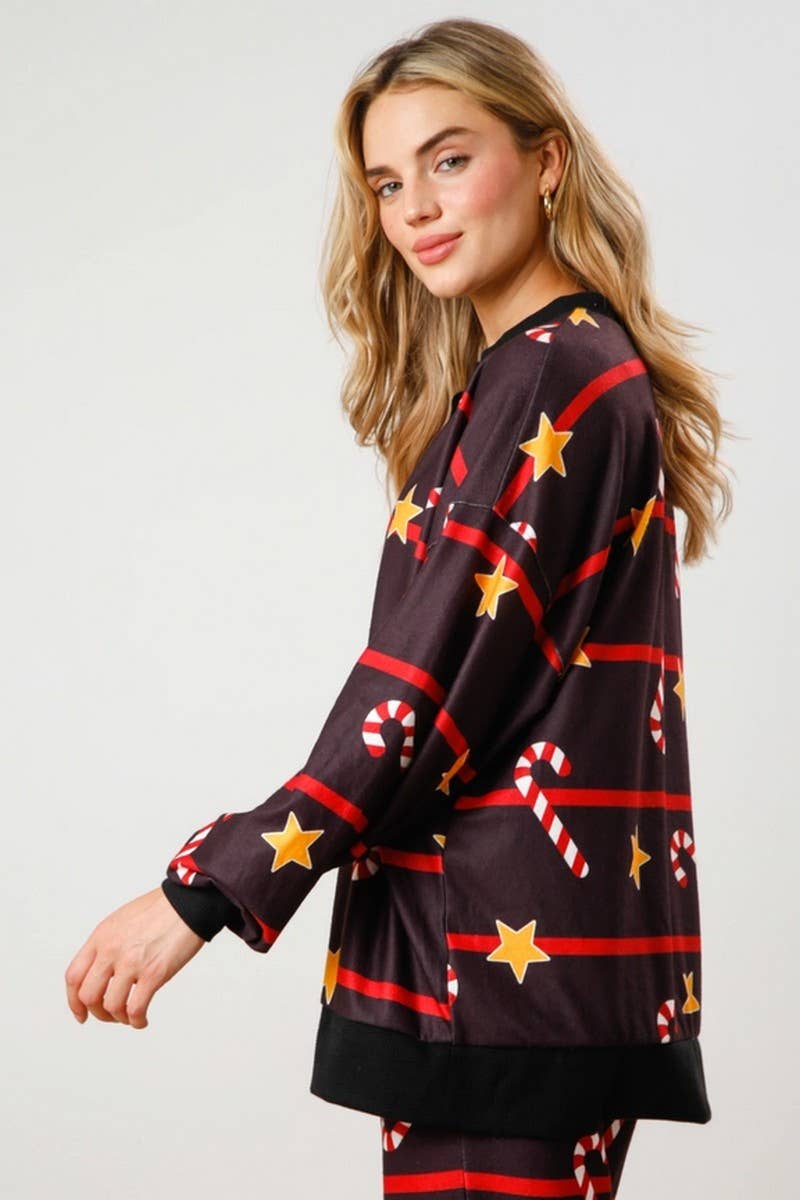 CWSTB00497_CHRISTMAS PRINT BUTTON TWO-PIECE SET