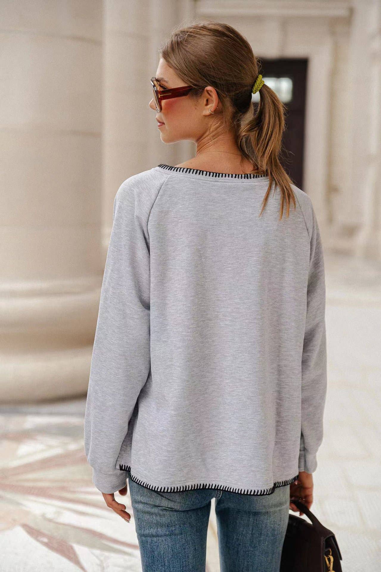 COMFORTABLE LOVE ROUND NECK LONG SLEEVE HOODIE