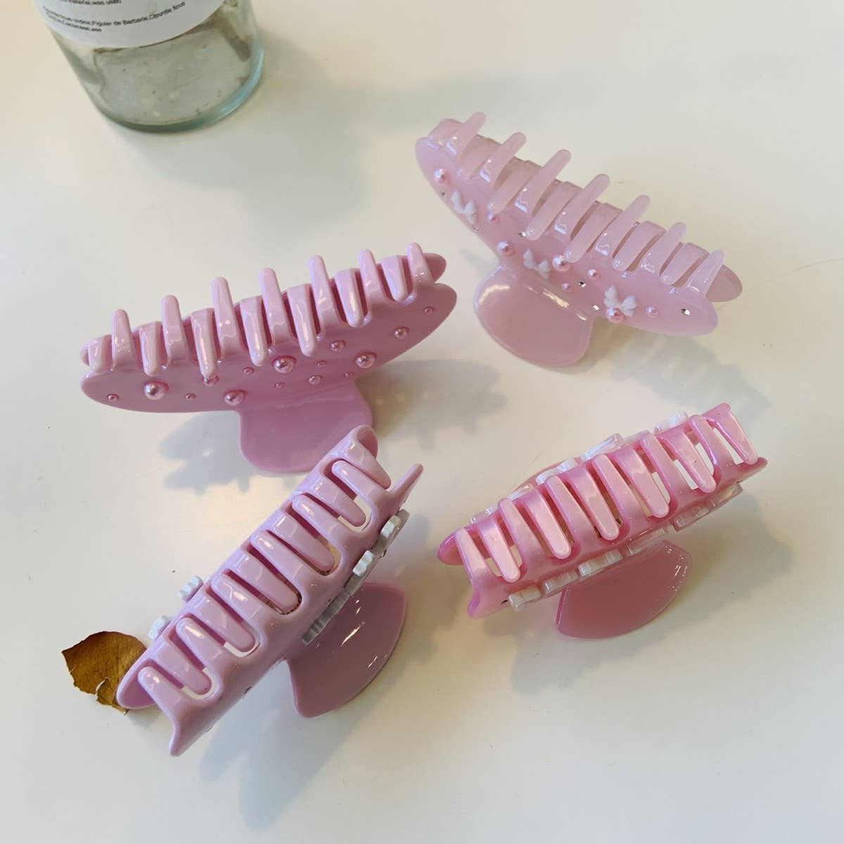 CWAHA4586_NEW STYLE SNOWFLAKE DIAMOND SIMPLE SWEET HAIRPIN