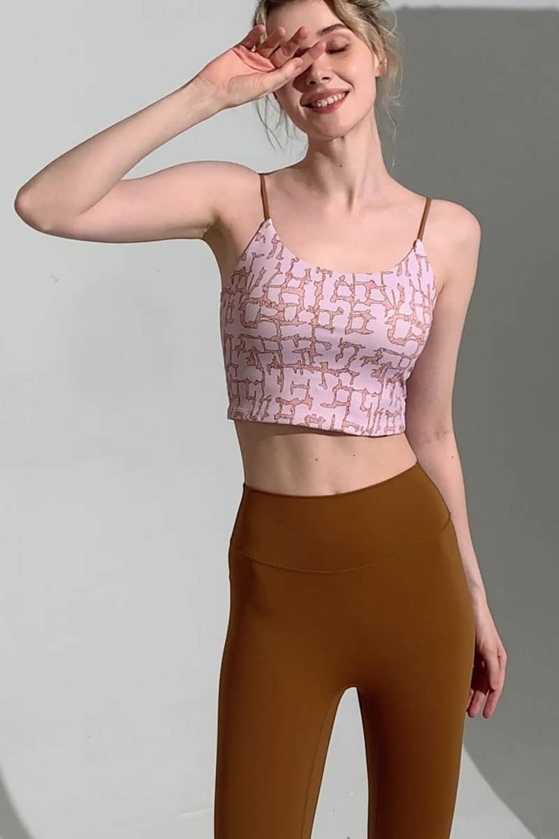 CWTTK1106_CROP TANK TOP WITH VINTAGE PRINT AND PADDED CUPS