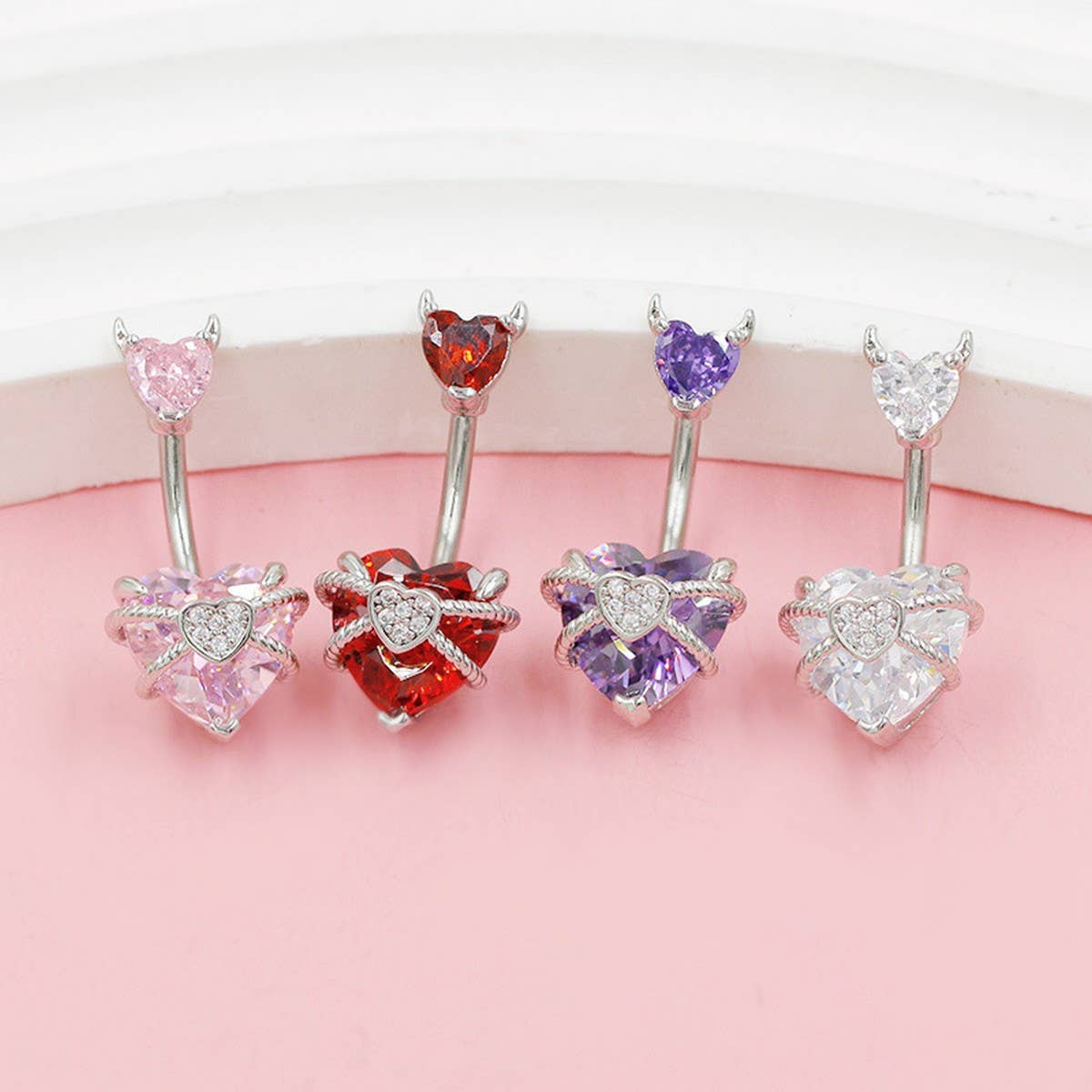 Sweet Stainless Steel Belly Ring Fashion Piercing
