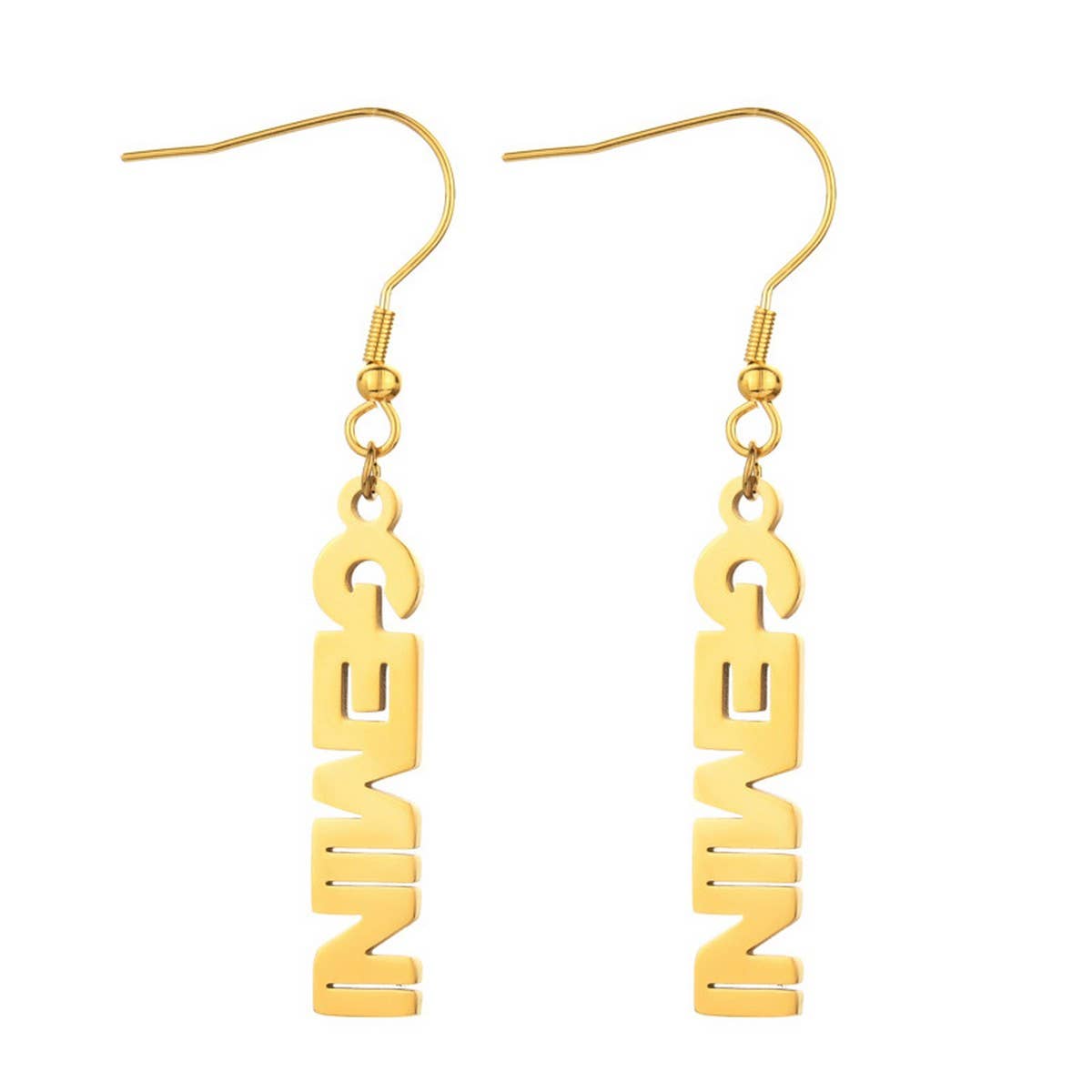 STAINLESS STEEL 12 CONSTELLATION LETTER PENDANT_CWMM2725