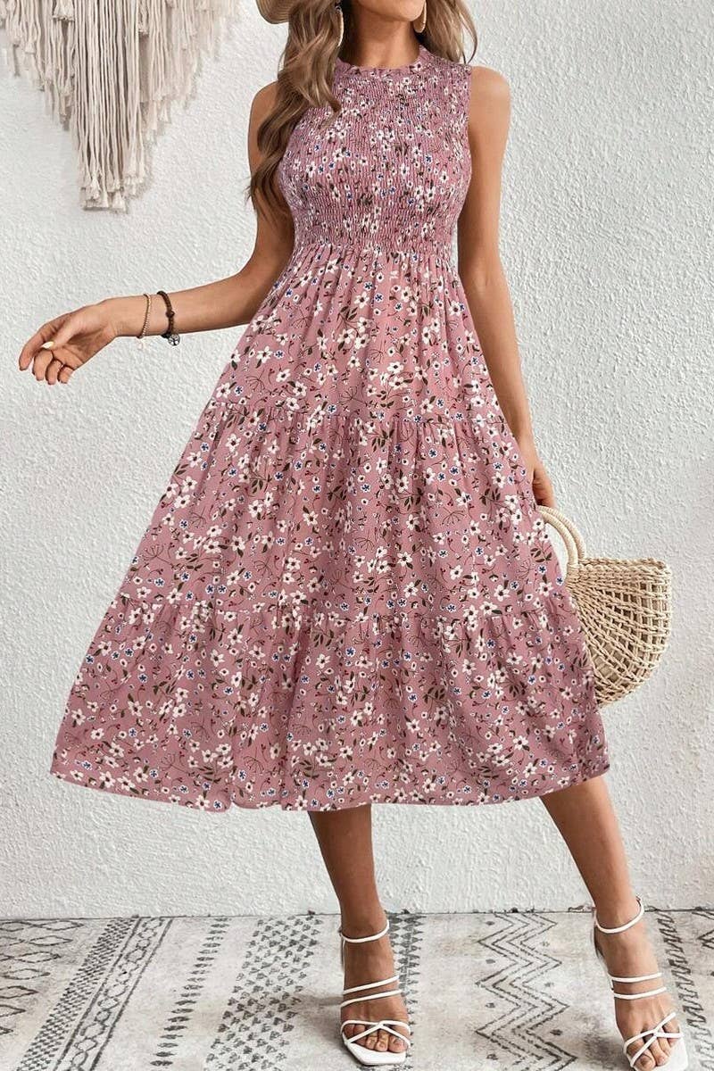 CWDMD00984_NEW SUMMER SLEEVELESS LONG DRESS