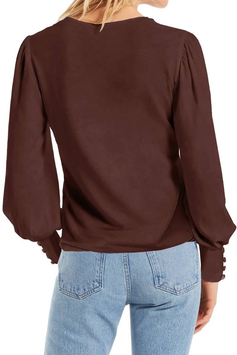 CWTBLL2609_WINTER LONG SLEEVE CREW NECK LOOSE TOP