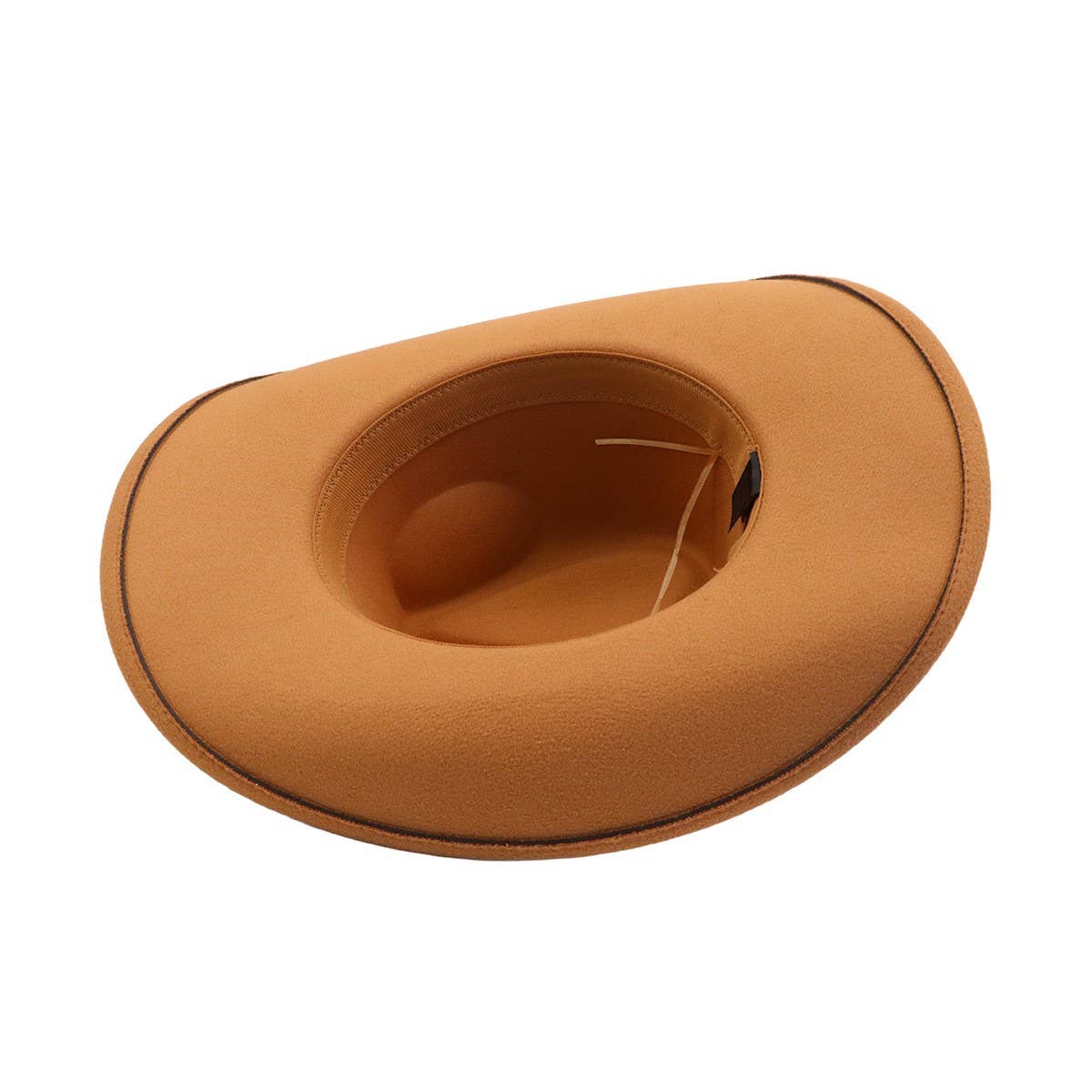Western Ethnic  Felt Cowboy Fedora Hat_CWAH04449