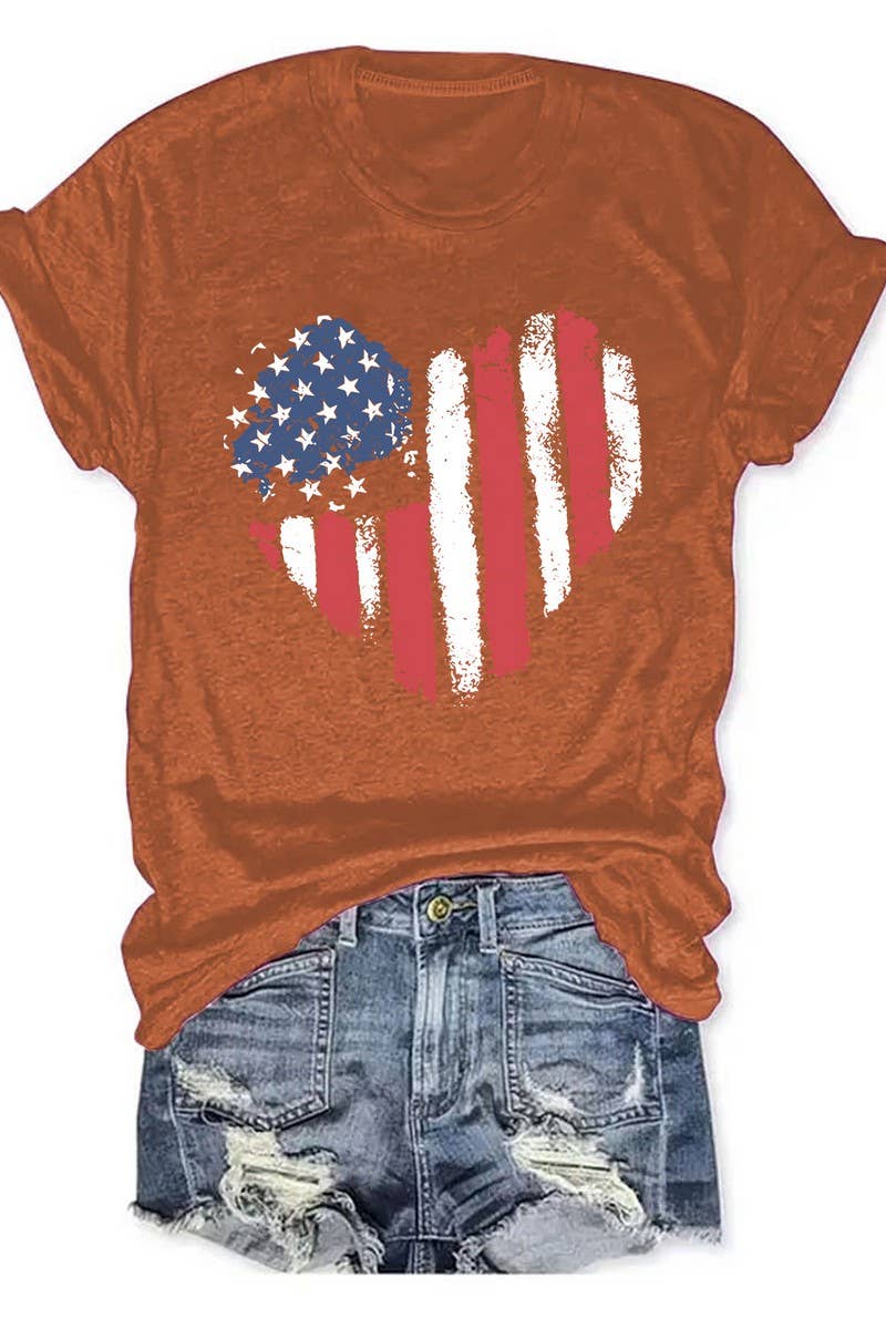 CWTTS1140_ROUND NECK PRINTED SHORT SLEEVE CASUAL T-SHIRT