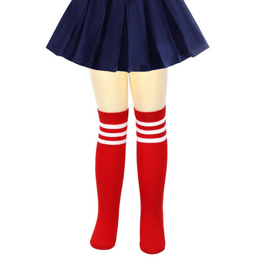 CWMM10085_KIDS STRIPED KNEE-HIGH SOCKS COSPLAY