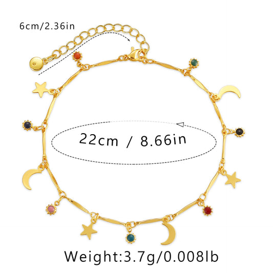 Oil-dripping craft handcrafted ankle bracelet