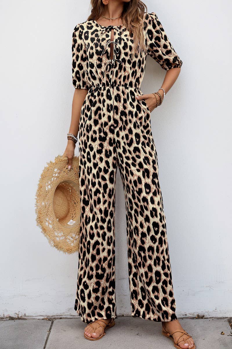 CWSJS1271_LACE-UP HIGH WAIST LEOPARD PRINT JUMPSUIT
