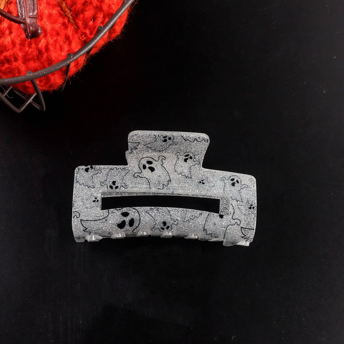 CWAHA1618_HALLOWEEN FUN RECTANGLE HAIR CLAW CLIP