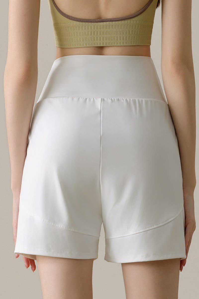 CWBSP0223_HIGH WAISTED YOGA CASUAL SPORTS SHORTS