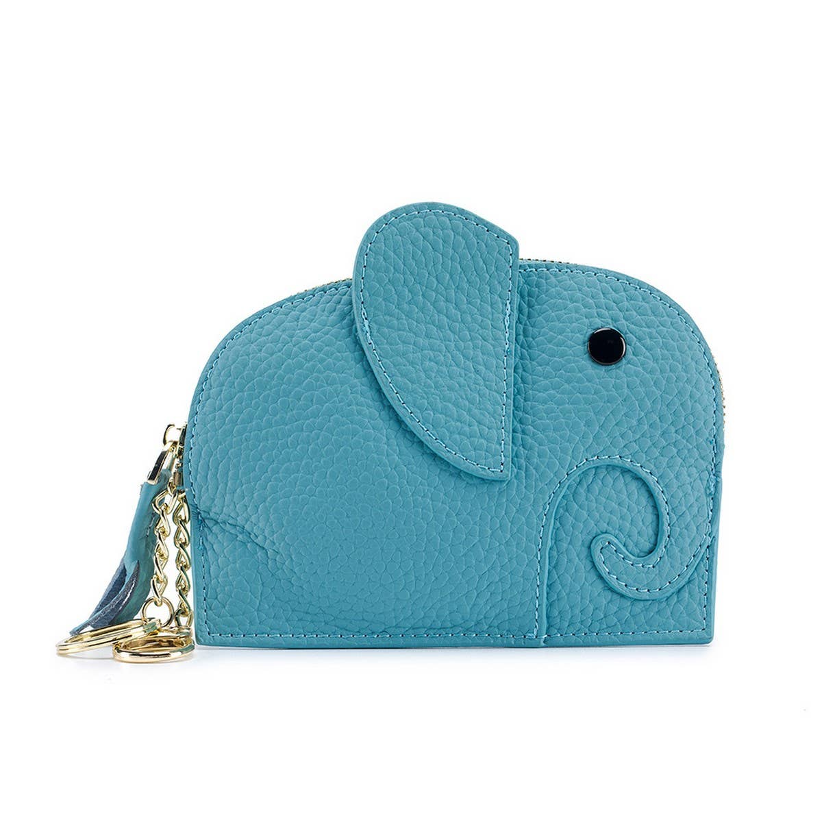 GENUINE LEATHER ELEPHANT MINI CREATIVE WALLET_CWAB3891
