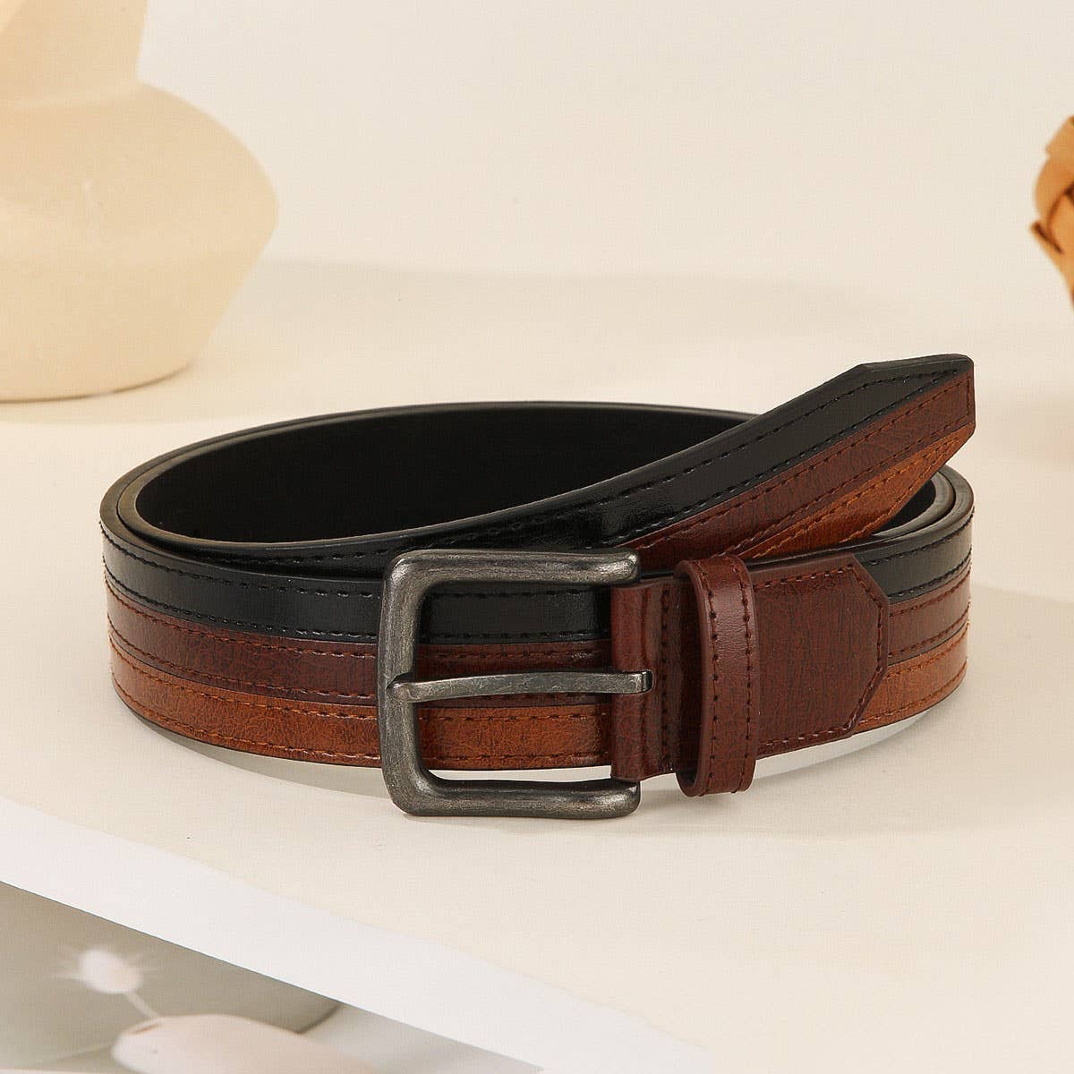 Fashion Patchwork Belt for Casual Business Wear_CWABE1235