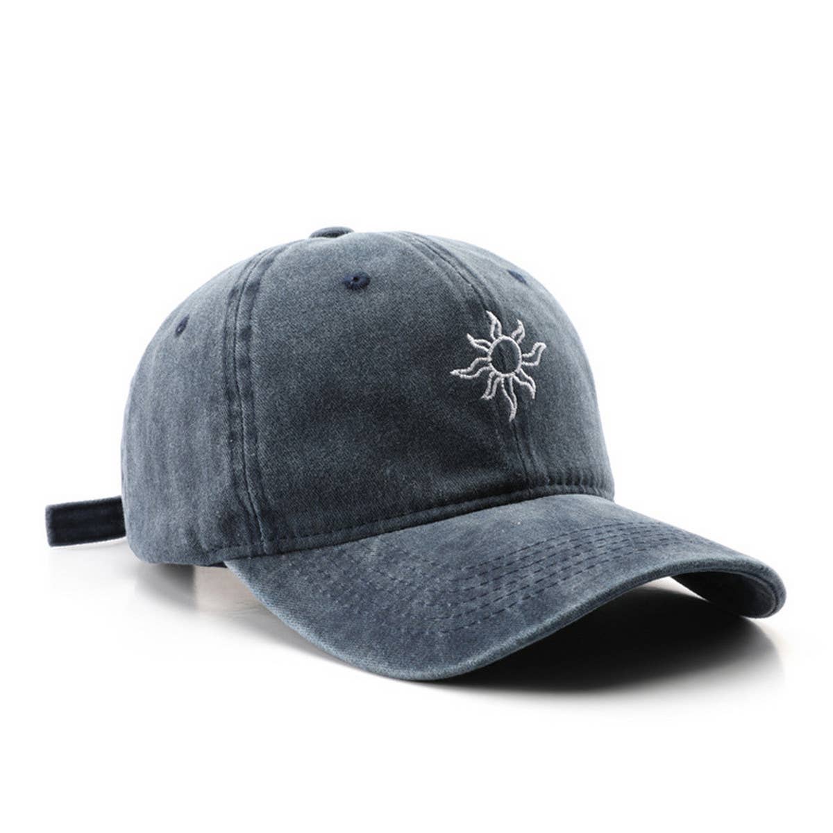 CWAH3240_SUNFLOWER EMBROIDERED BASEBALL CAP