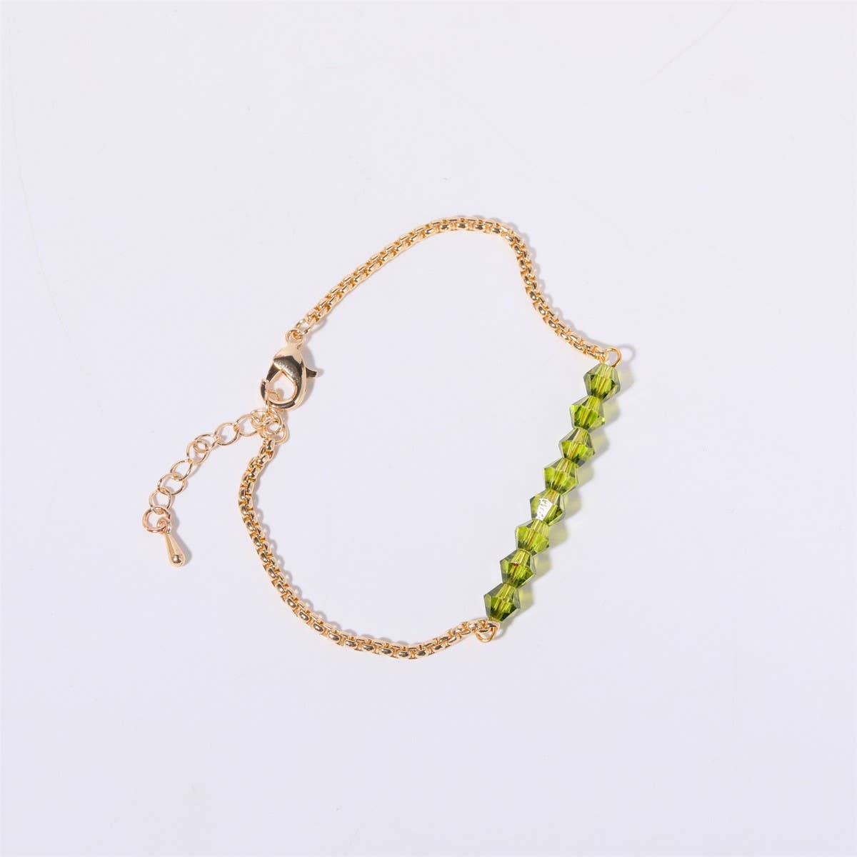 Women's Birthstone Colored Beaded Bracelet