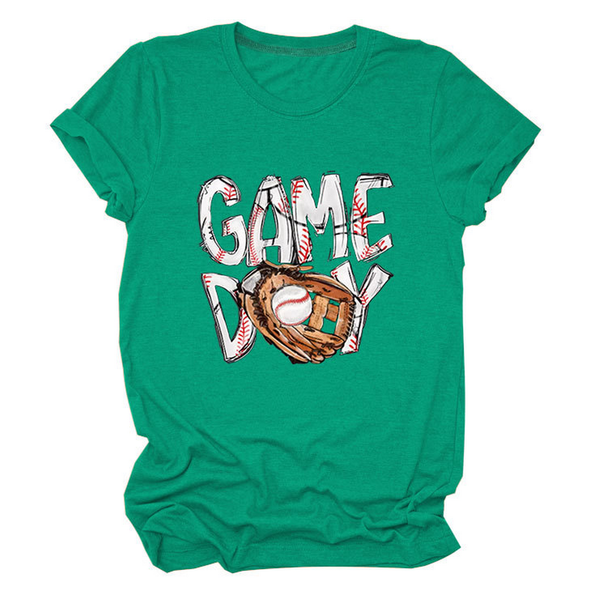New Women's Plus Size Short Sleeve Glove Tee_CWTTS1513