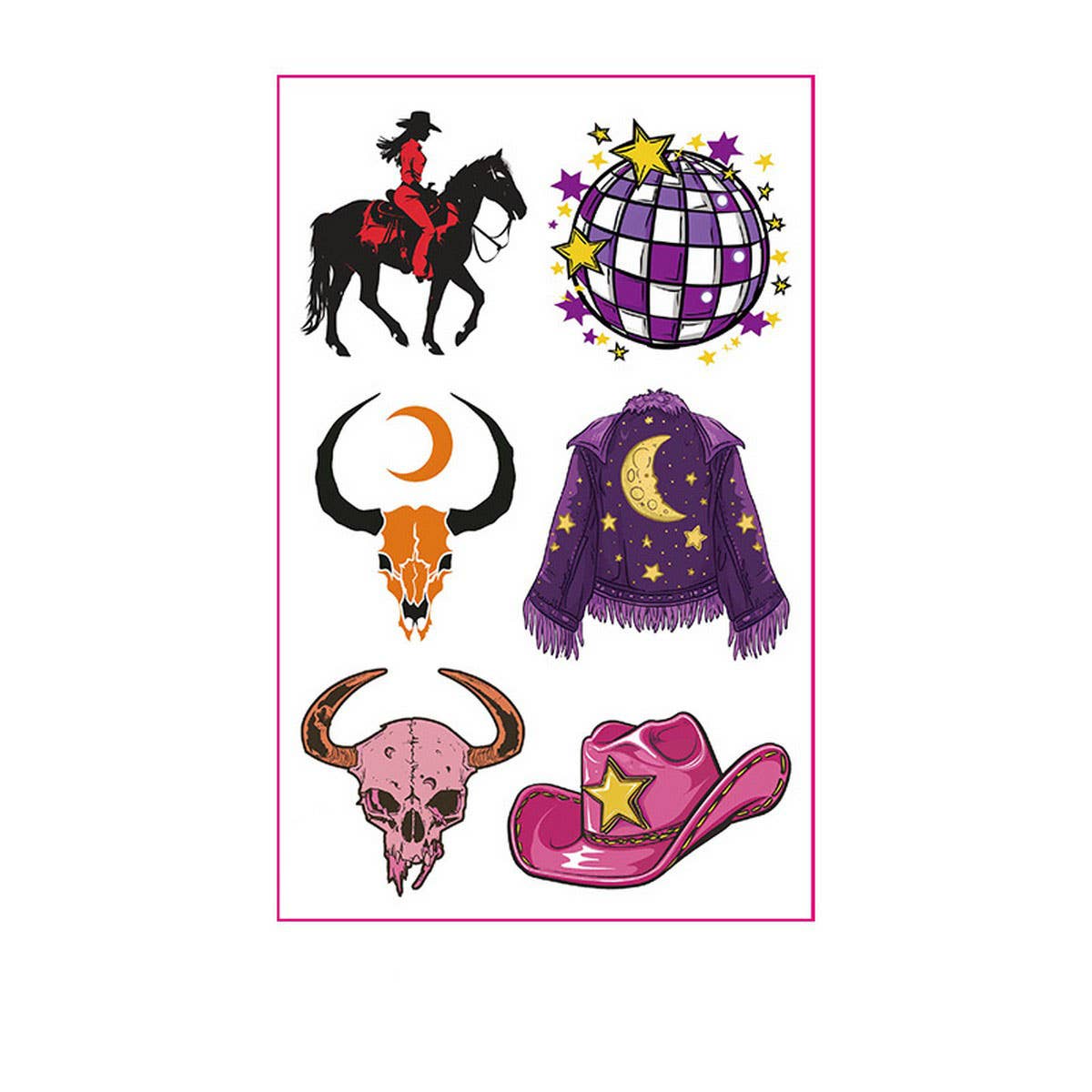 Cute Pink Western Tattoos ? Bachelorette Party