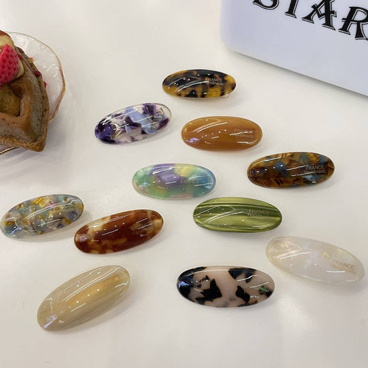 CWAHA4442_TEMPERAMENT SWEET RETRO OVAL SIMPLE HAIRPIN