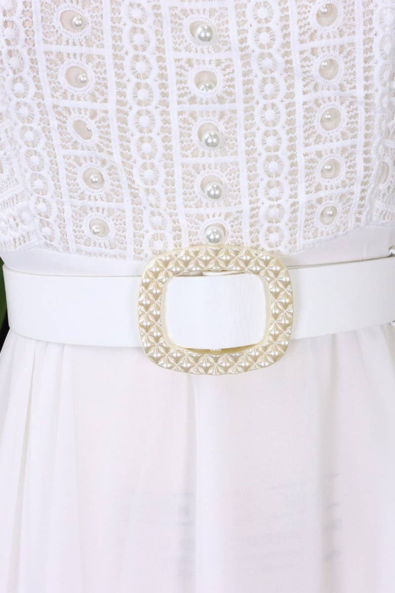 CWDMD1727_PLUS SIZE BELTED LONG DRESS