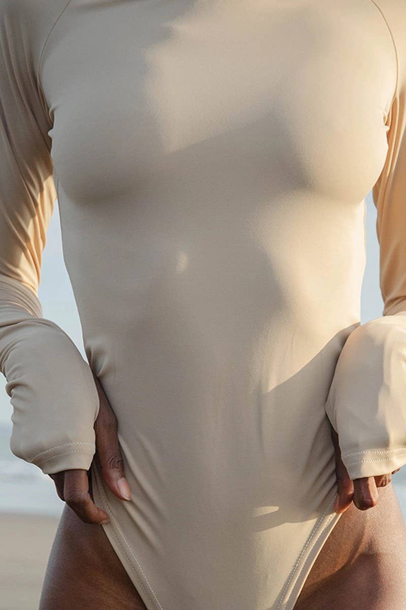 CWSJS1297_SOLID COLOR ROUND NECK LONG SLEEVE JUMPSUIT