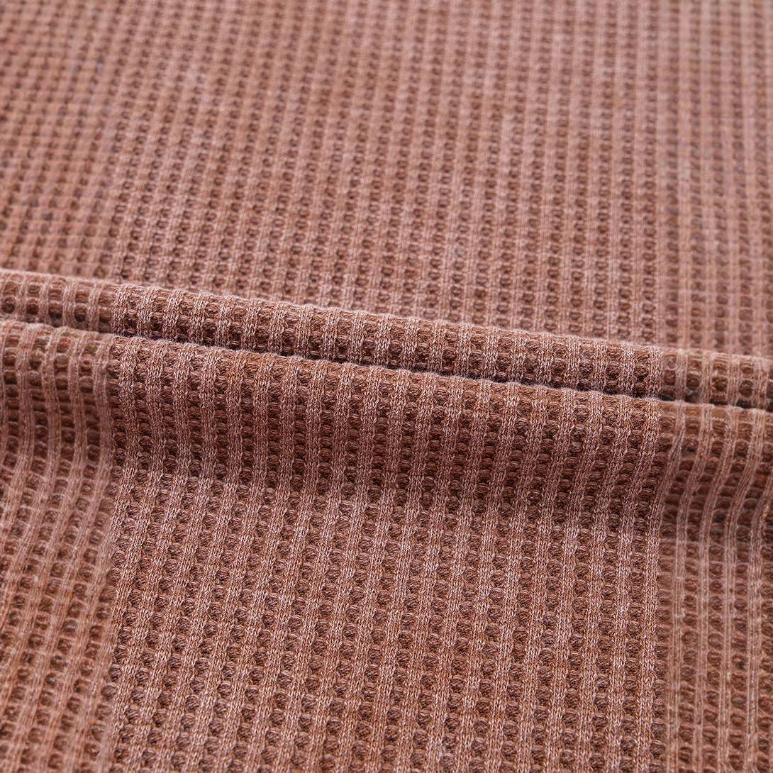 DESIGN SENSE FRINGE HEM SOLID COLOR KNITWEAR