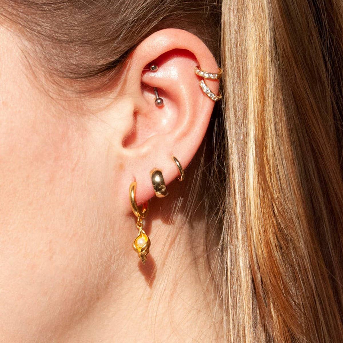 PEARL CONCH FASHIONABLE VERSATILE EARRINGS_CWAJE1755