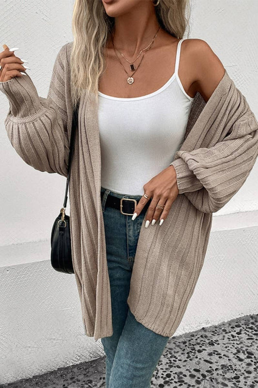 CWOCAL2150_SOLID COLOR LONG SLEEVE CARDIGAN IN WINTER