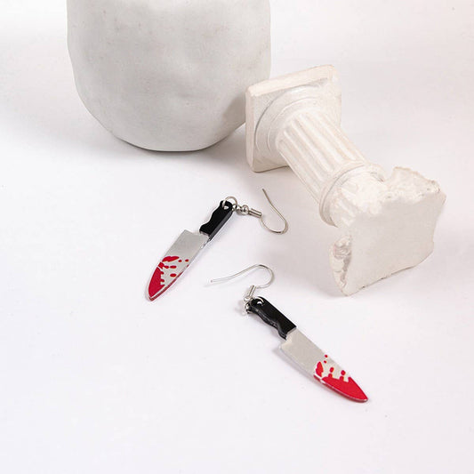 DARK HALLOWEEN FUNNY CREATIVE BAT EARRINGS