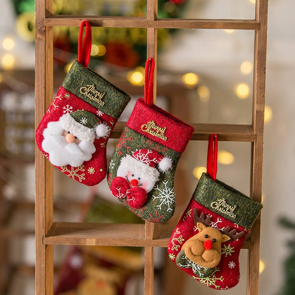 CWMM9344_CHRISTMAS SOCKS CHRISTMAS TREE PENDANT GIFT BAG