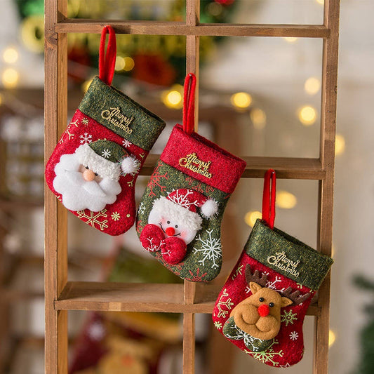 CWMM9344_CHRISTMAS SOCKS CHRISTMAS TREE PENDANT GIFT BAG
