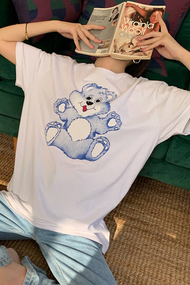 CWTTS0998_BLUE BEAR SHORT SLEEVE T SHIRT