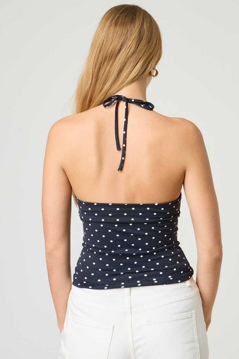 CWTHT0255_SEXY SLIM FIT HALTER CASUAL TANK TOP