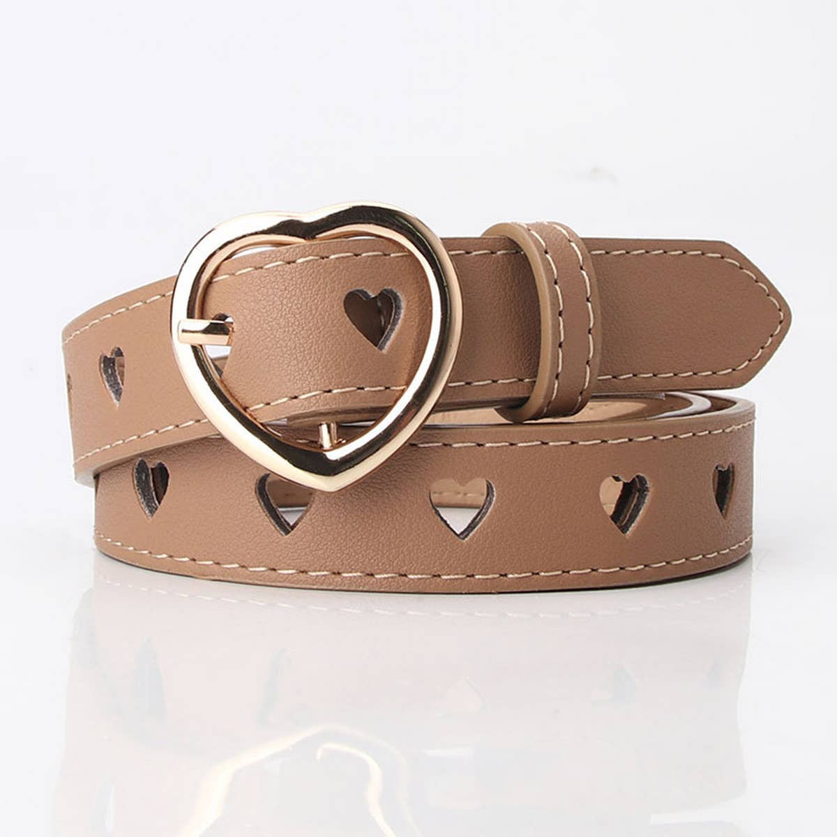 CWABE0910_VERSATILE HEART HOLLOW PIN BUCKLE BELT